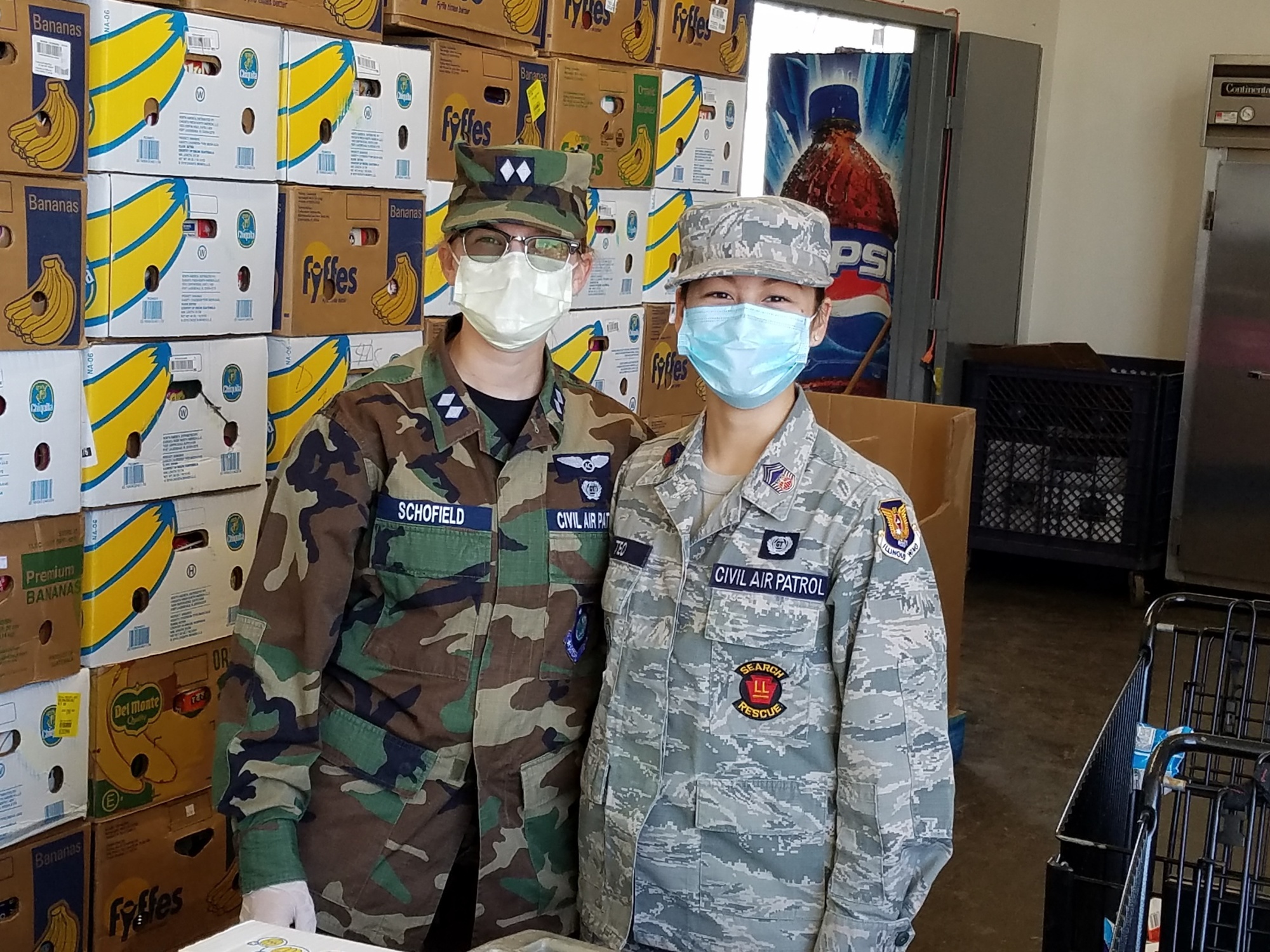 Sara Schofield and Emma Teo Photo credit: Lt Col Gary Gross, Col Shorty Powers Composite Squadron